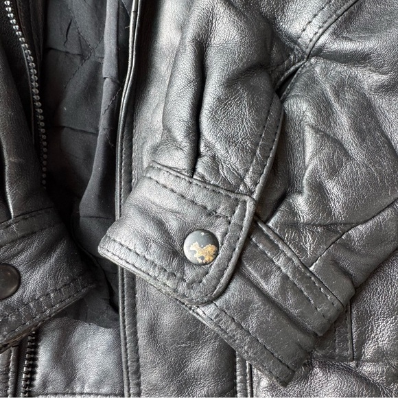 William Barry Vintage Leather Jacket Genuine Lambskin - Picture 9 of 9